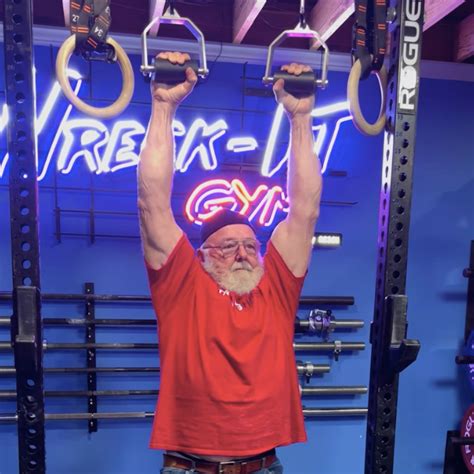 Odd Haugen, 72, Challenges Followers to Beat His Dead Hang Time.